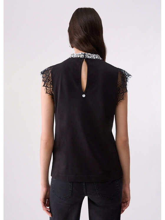 Liu Jo Liu Jo Top CF6142J592322222 Czarny Regular Fit