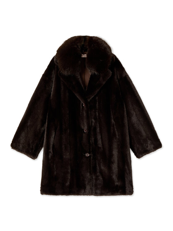 Oltre Oltre Cappotto invernale 0083J100165N032 Marrone Over Fit