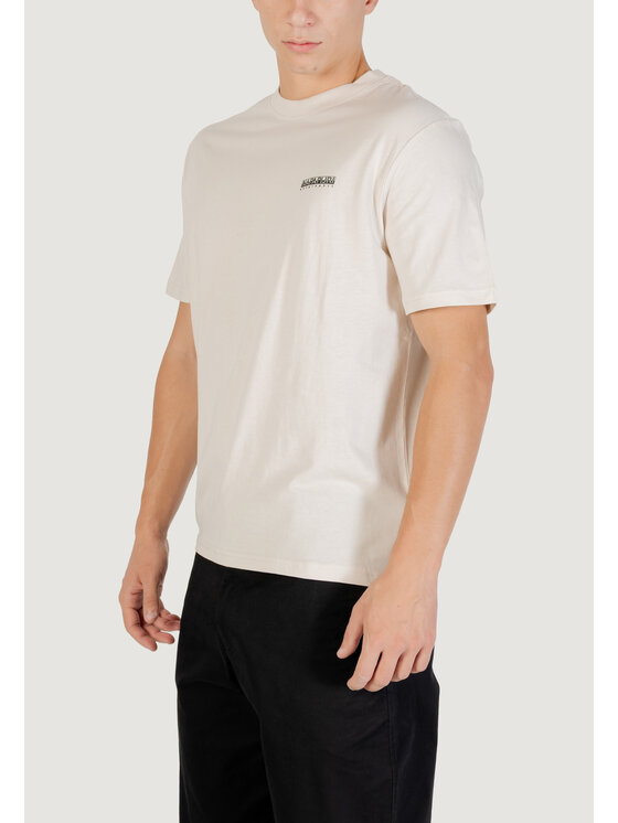Napapijri Napapijri T-shirt S-SMALL BOX SS Beige Box Fit