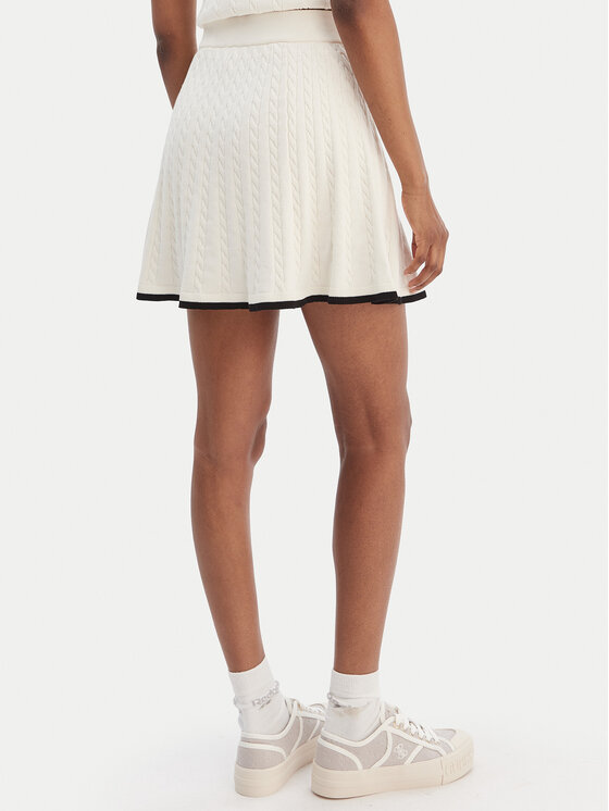 Guess Guess Fustă mini V6RD07 Z4652 Écru Regular Fit