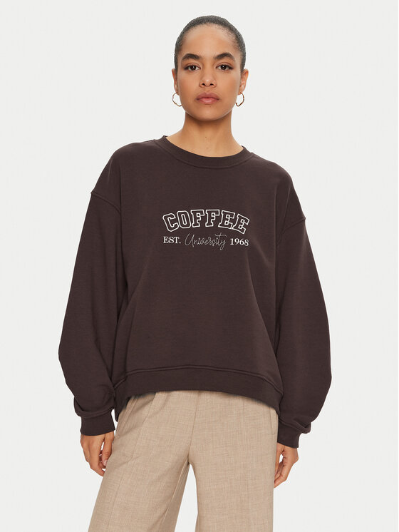 ViCOLO Felpa RS0059 Marrone Relaxed Fit, taglia : OS
