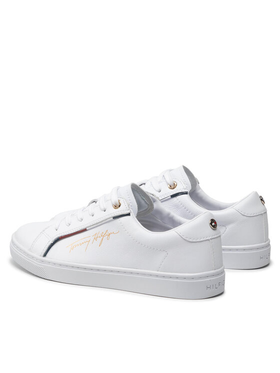 Tommy Hilfiger Tommy Hilfiger Αθλητικά Signature Sneaker FW0FW06322 Λευκό
