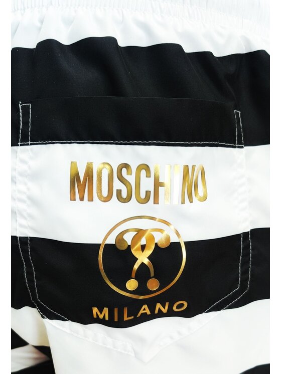 MOSCHINO Underwear & Swim MOSCHINO Underwear & Swim Costume da bagno Costume - Moschino - Uomo - Righe Nero Regular Fit