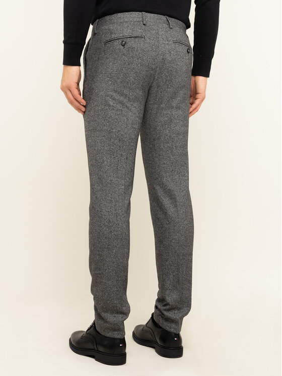 Tommy Hilfiger Tailored Stoffhose Wool Blend Pants TT0TT06281 Grau Slim Fit Modivo