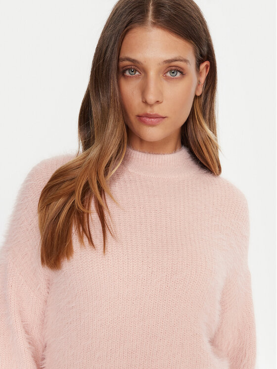 Guess Guess Sveter W4BR25 Z3BH0 Ružová Regular Fit