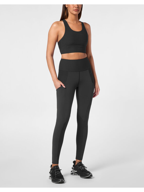 Plein Sport Plein Sport Legginsy 10187 Czarny Active Fit