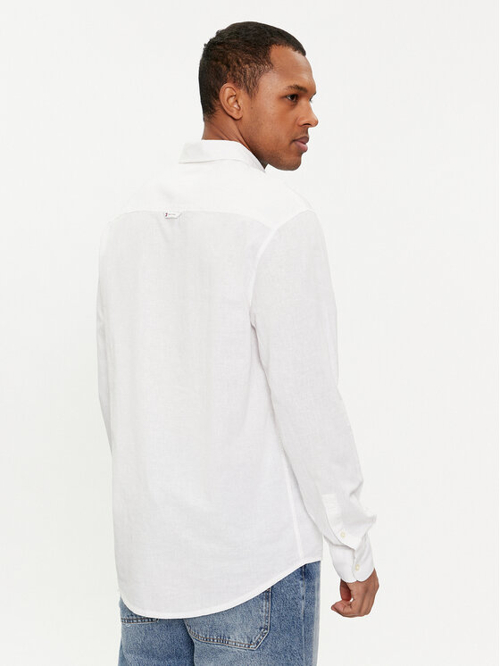 Tommy Jeans Tommy Jeans Πουκάμισο DM0DM18962 Λευκό Regular Fit