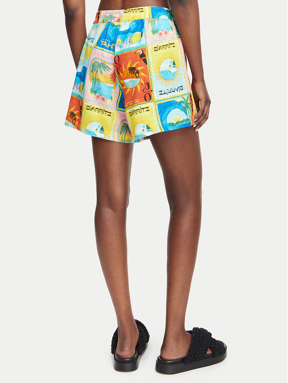 Roxy Roxy Шорти от плат Atlas Sunburn ERJNS03584 Цветен Regular Fit