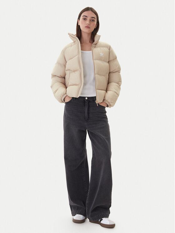 adidas adidas Žieminė striukė adicolor JX2947 Smėlio Regular Fit