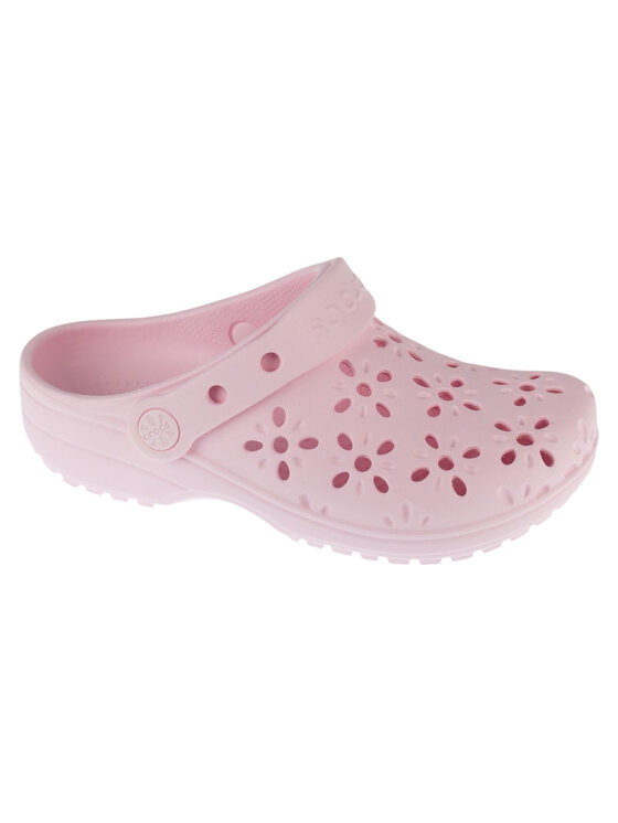 Crocs Crocs Ciabatte Classic Floral Cut Out Clog Kids Rosa