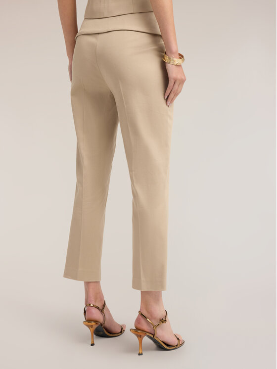 Motivi Motivi Pantaloni di tessuto P03RQ004769N012 Crema Regular Fit