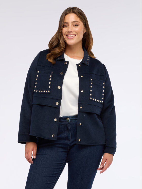 Fiorella Rubino Fiorella Rubino Cappotto 8389T000337N034 Blu Boxy Fit