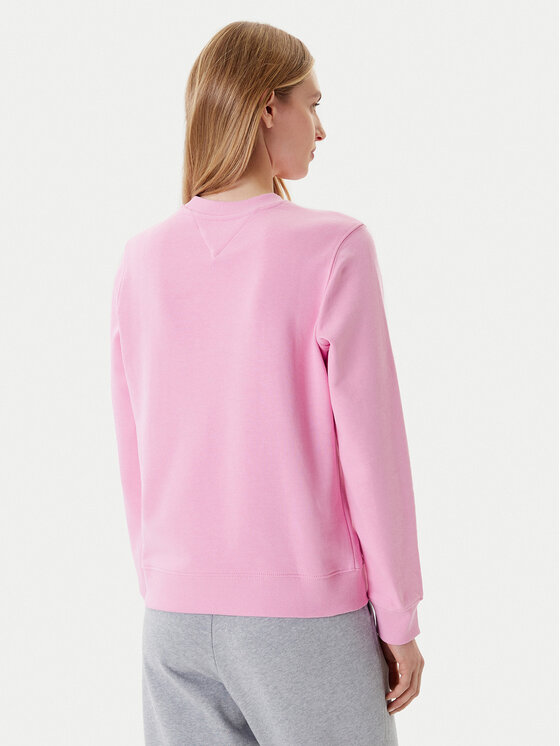 Tommy Jeans Tommy Jeans Majica dugih rukava Essential DW0DW20942 Ružičasta Regular Fit