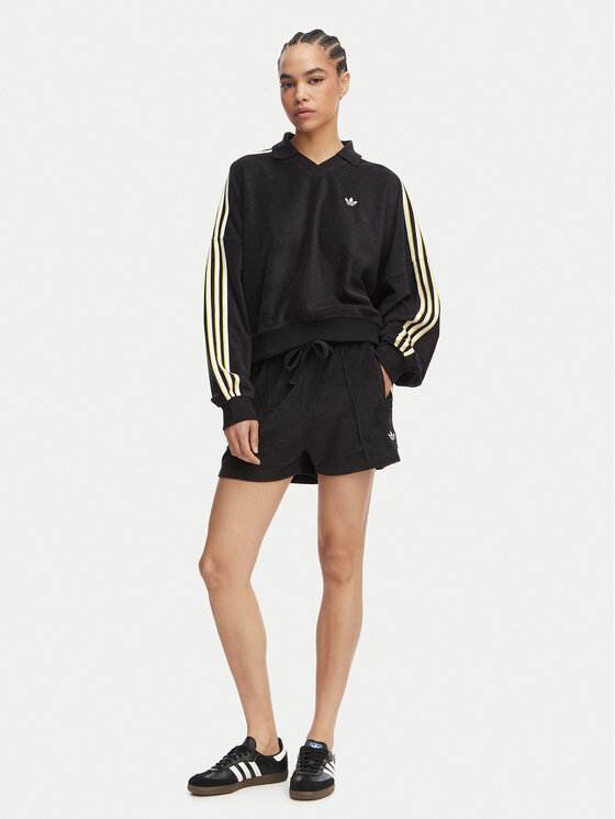 adidas adidas Športne kratke hlače Terry Towel Firebird KD1398 Črna Loose Fit