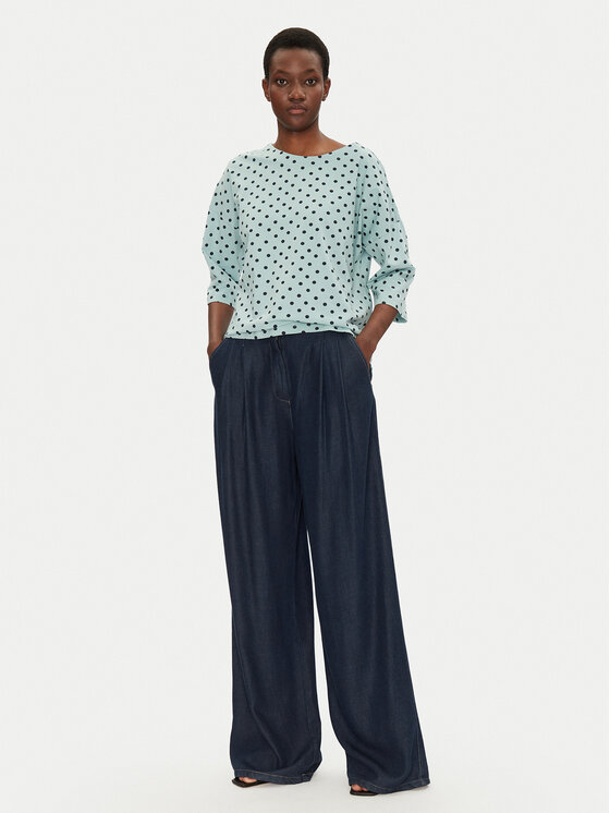 Fransa Fransa Majica 20613439 Plava Relaxed Fit