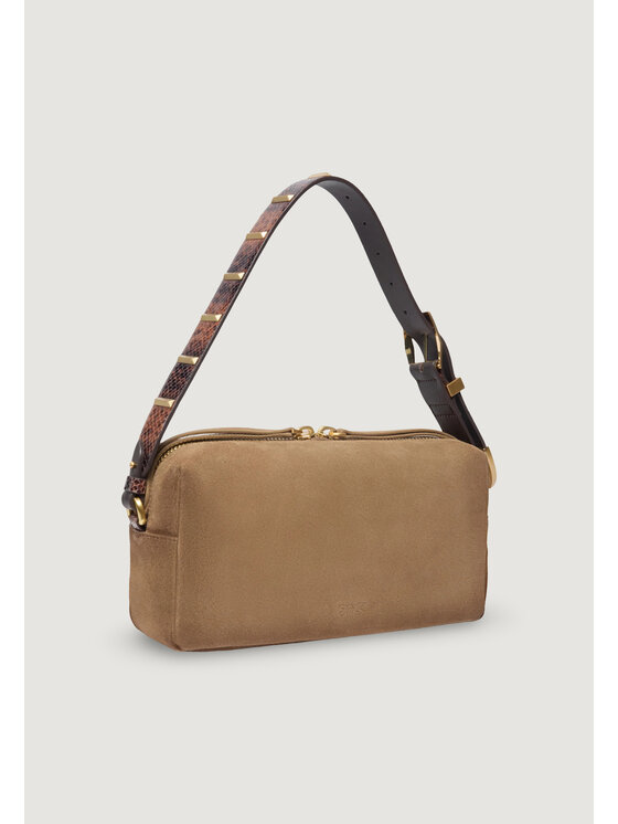 PINKO PINKO Borsetta BAULETTO TRITTICO SUEDE SPRAYI Beige