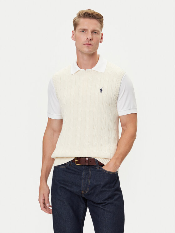 Polo Ralph Lauren Polo Ralph Lauren Πουλόβερ 710979113003 Εκρού Regular Fit