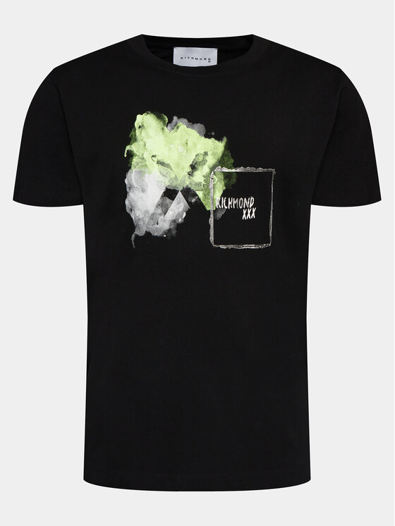 Richmond X Tricou Amad UMP24147TS Negru Regular Fit