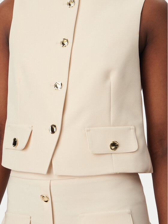 Rinascimento Rinascimento Gilet da completo CFC0128265003 Beige Slim Fit