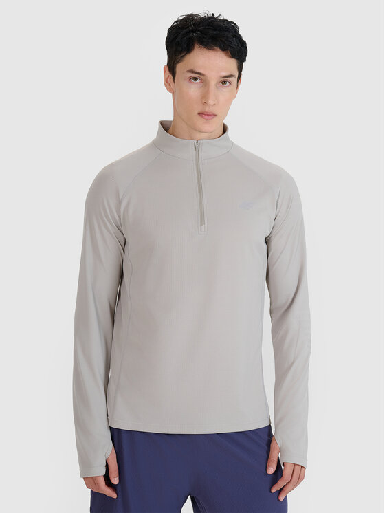 4F 4F Koszulka techniczna BLAST Szary Regular Fit