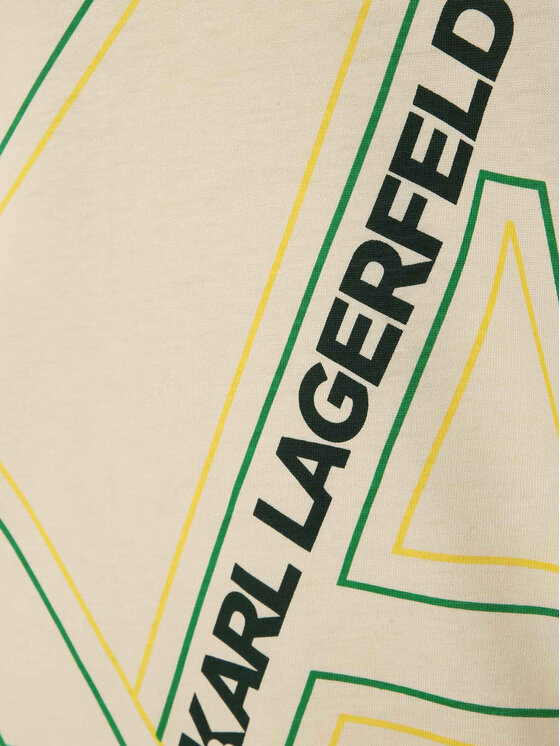 Karl Lagerfeld Kids Karl Lagerfeld Kids T-krekls Z25412 S Balts Regular Fit