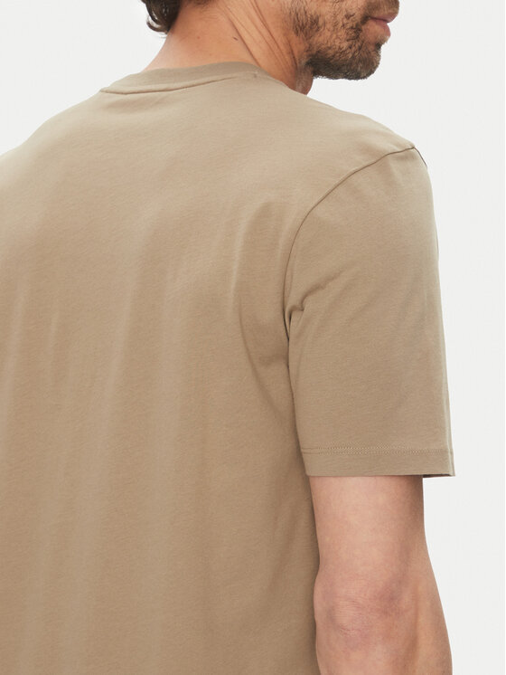 HUGO HUGO T-Shirt Dulivio 50467556 Beżowy Regular Fit