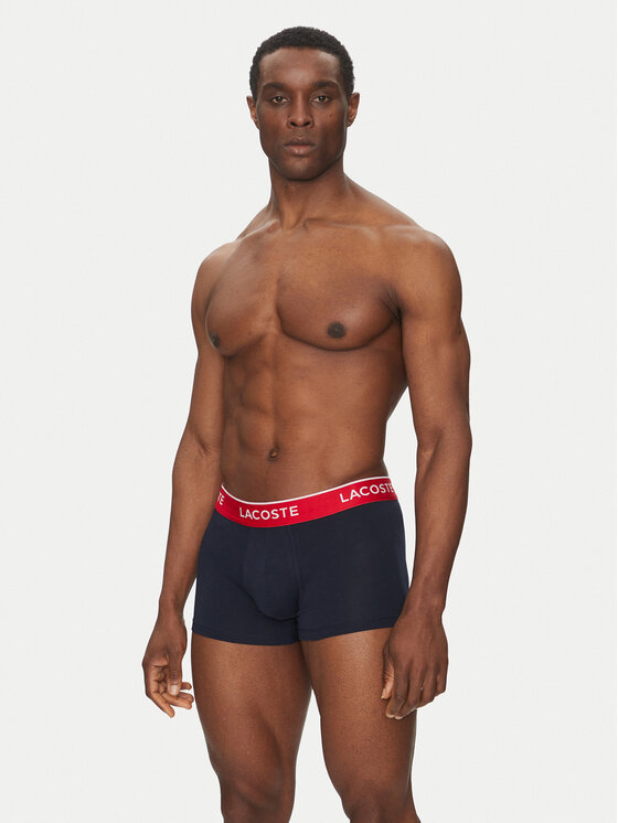 Lacoste Lacoste Set di 3 boxer 5H1297 Blu scuro