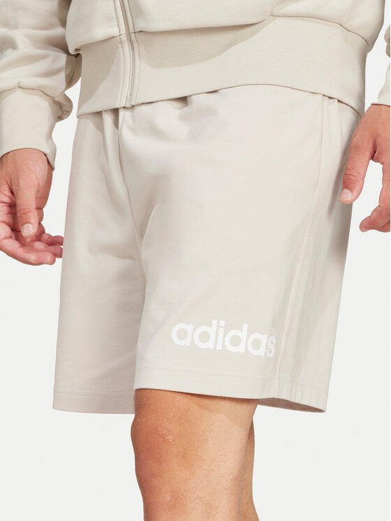 adidas adidas Pantaloni scurți sport Essentials Linear JC9346 Bej Regular Fit