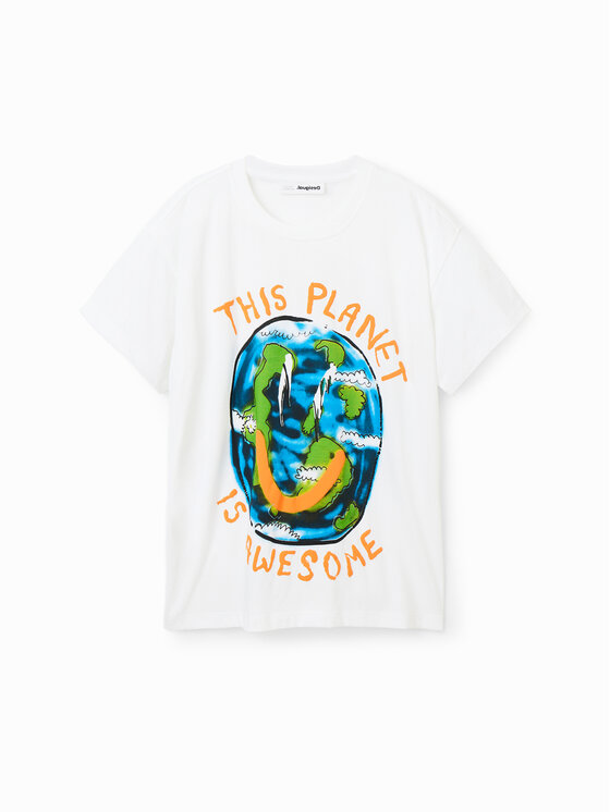 Desigual Desigual T-Shirt 23SBTK09 Kolorowy Regular Fit