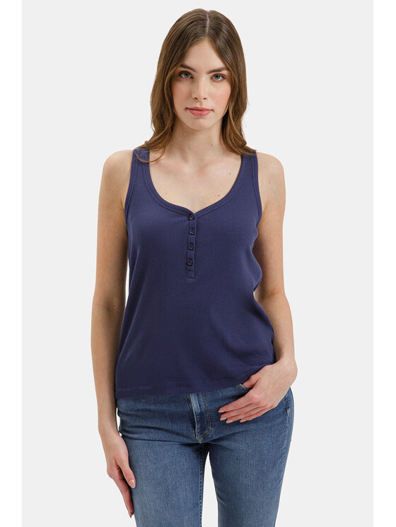 Cross Jeans Cross Jeans Top 56265-470 Granatowy