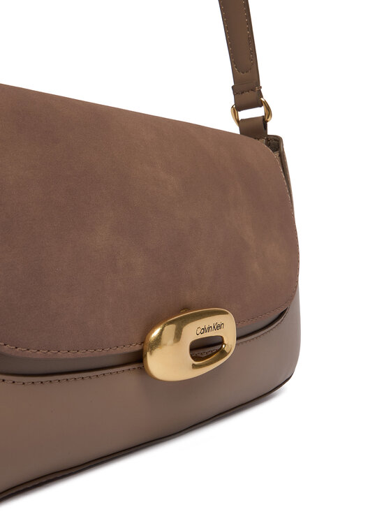 Calvin Klein Calvin Klein Torbica Hardware Brushed Shoulder Bag LV04F3337G Bež