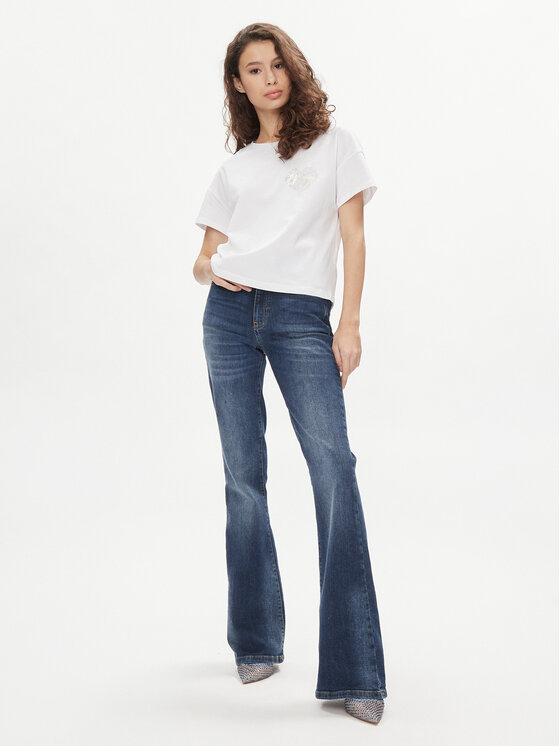 Liu Jo Liu Jo Футболка VA4156 JS923 Білий Relaxed Fit