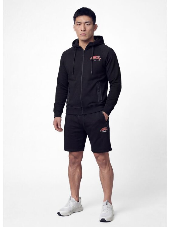 PITBULL PITBULL Szorty sportowe ADCC SMALL LOGO NUGGET Czarny Regular Fit
