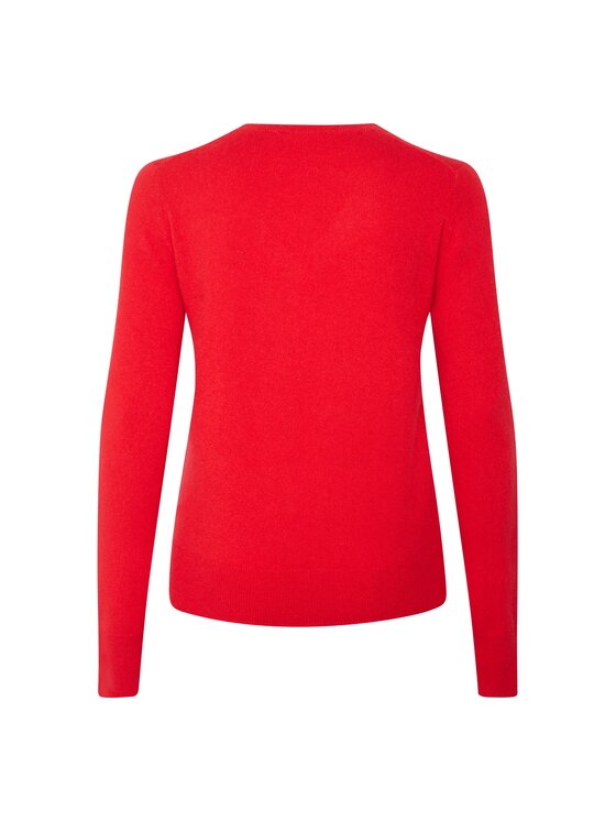 Style Republic Style Republic Sweter Kaszmir Czerwony Comfort Fit