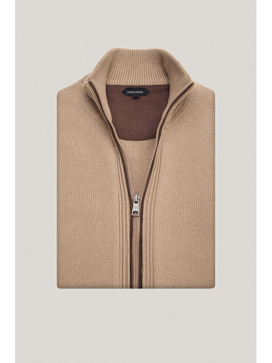 Próchnik Próchnik Sweter PM15 SW073225000024 Beżowy Regular Fit