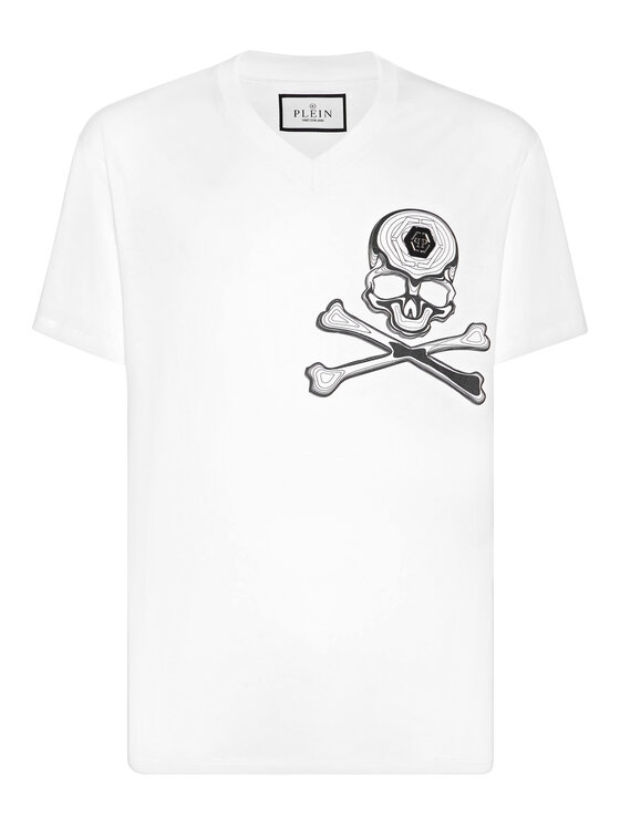 PHILIPP PLEIN PHILIPP PLEIN T-Shirt 9645 Biały Regular Fit