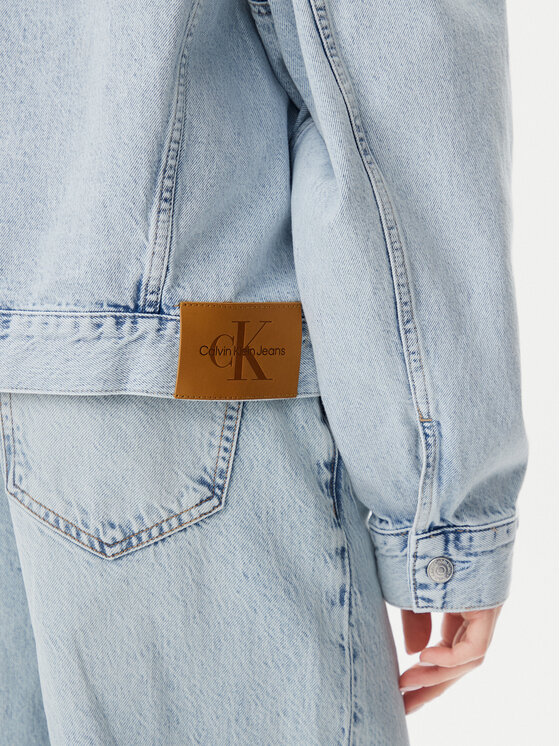 Calvin Klein Jeans Calvin Klein Jeans Farmer kabát J20J225186 Kék Boxy Fit