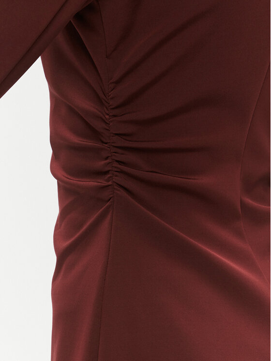 PINKO Pinko Marynarka Edvige 100259 A04I Bordowy Slim Fit