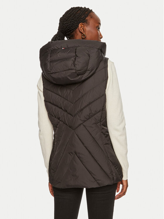 Tommy Hilfiger Tommy Hilfiger Ujjatlan Chevron WW0WW42624 Fekete Regular Fit