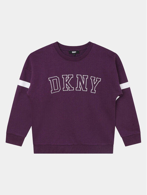 DKNY DKNY Majica dugih rukava D25E57 S Ljubičasta Regular Fit