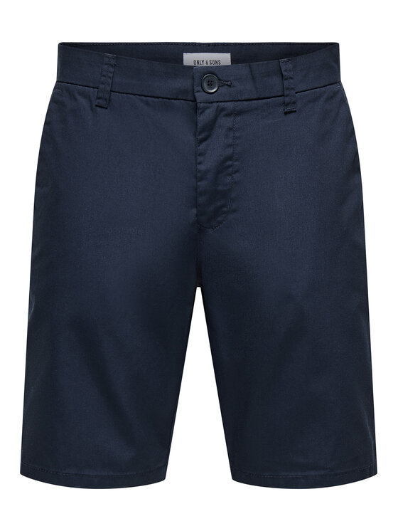Only & Sons Only & Sons Pantaloncini di tessuto Skal 22034682 Blu scuro Slim Fit