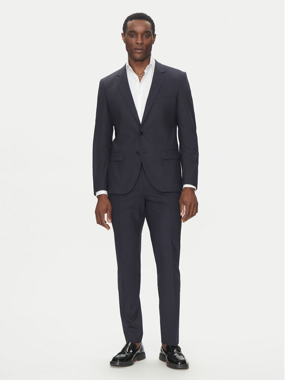 HUGO Oblek Henry/Getlin232X 50530116 Tmavomodrá Slim Fit