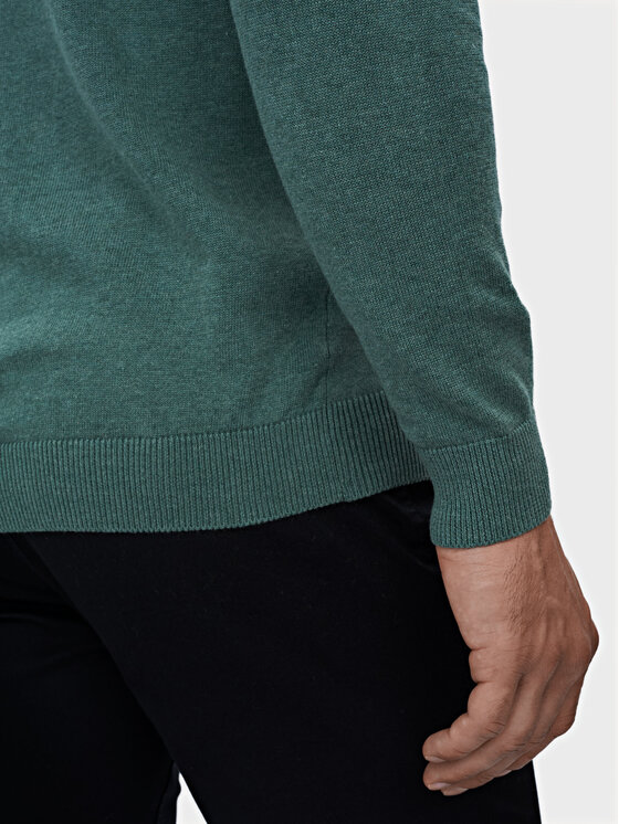 Evenemen Evenemen Sweter V-NECK GREEN Zielony Slim Fit