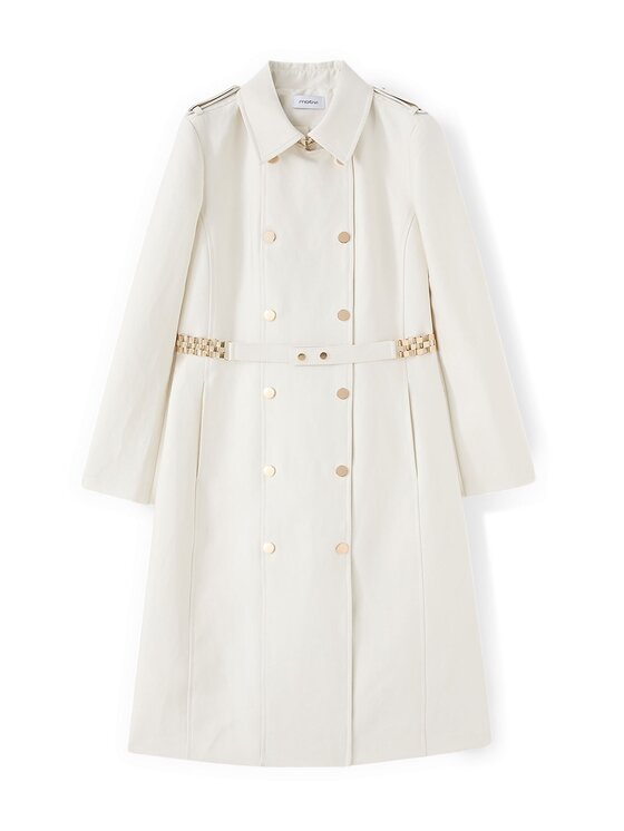 Motivi Motivi Cappotto invernale 0014Q000644N011 Bianco Regular Fit