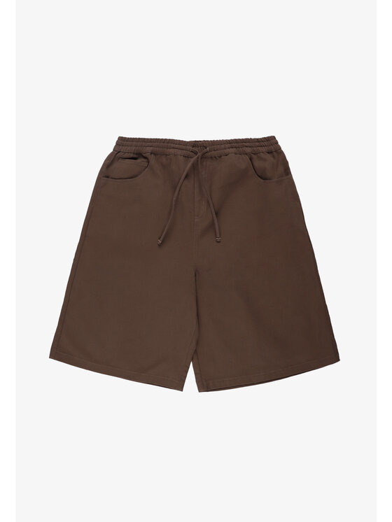 PROSTO. PROSTO. Szorty sportowe Reverse Brązowy Baggy Fit