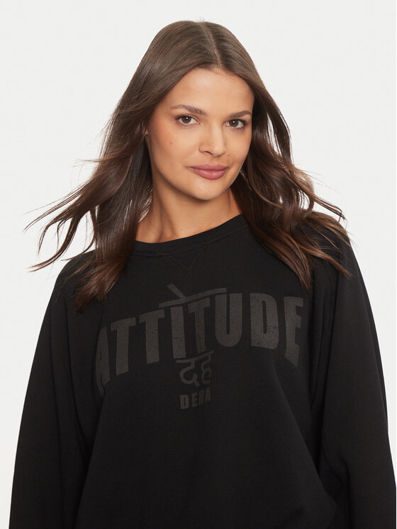 Deha Deha Felpa C12050 Nero Loose Fit