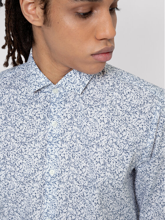 HUGO Hugo Marškiniai Erondo 50450025 Balta Extra Slim Fit