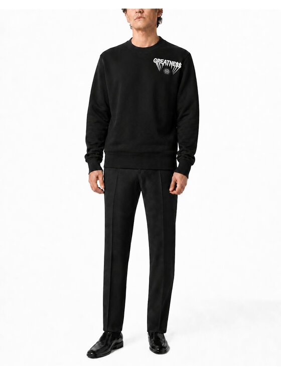 PHILIPP PLEIN PHILIPP PLEIN Mikina 25977 Čierna Regular Fit