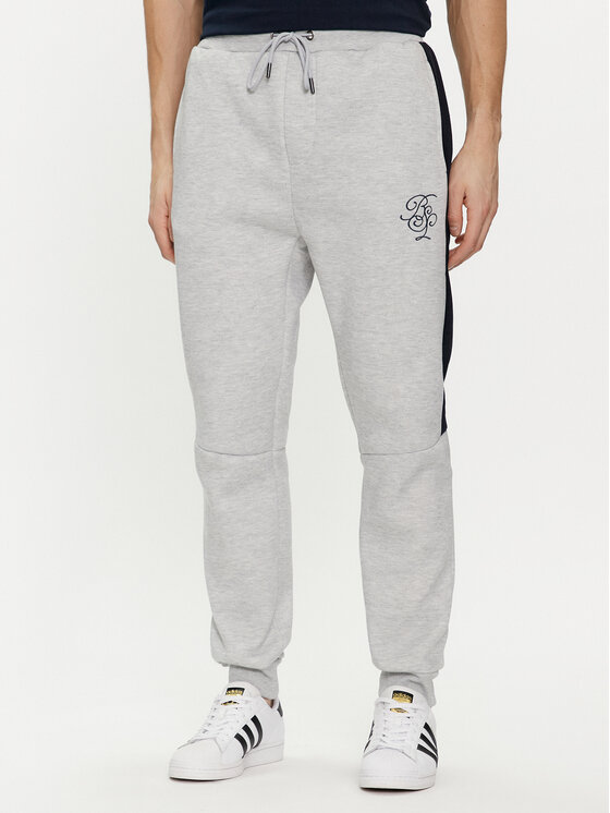 Brave Soul Pantaloni da tuta MJS-516ALSTON Grigio Straight Fit, taglia : S