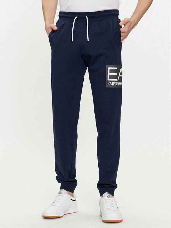 EA7 Emporio Armani Teplákové nohavice 3DPP73 PJ05Z 1554 Tmavomodrá Regular Fit